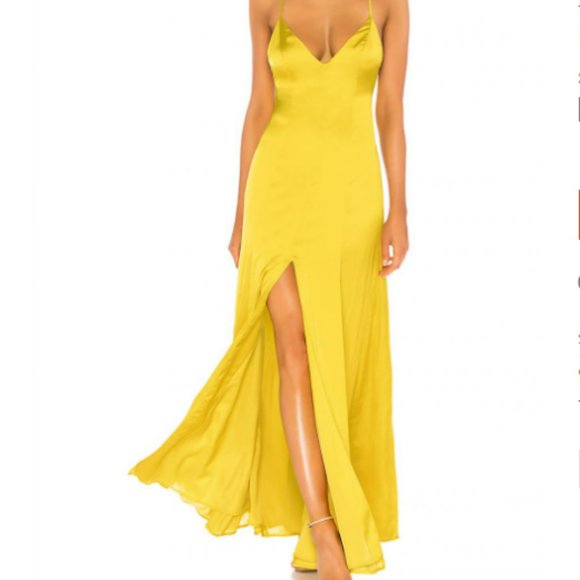 Lovers + Friends Dresses & Skirts - NWT Lovers & Friends Yellow Maxi Gown